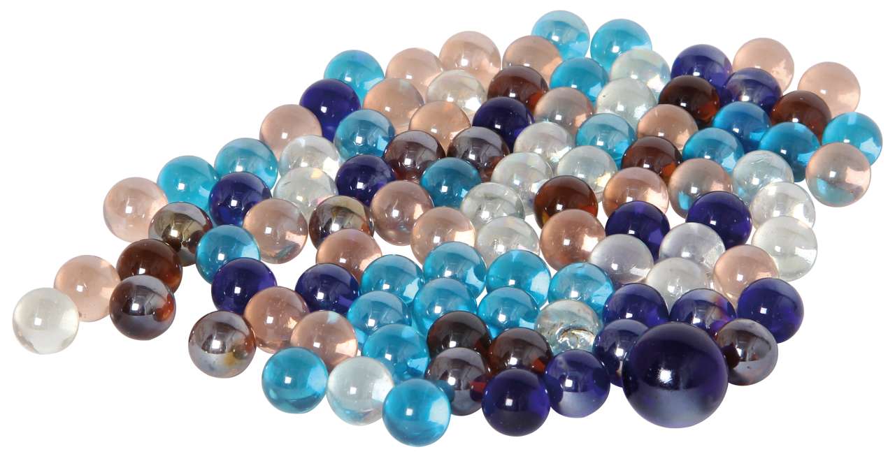 Murmeln klar bunt (ca. 100 Stück)