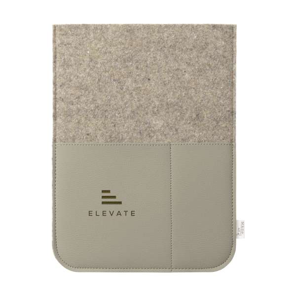 Recycled Felt & Apple Leather Laptop Sleeve 14"
