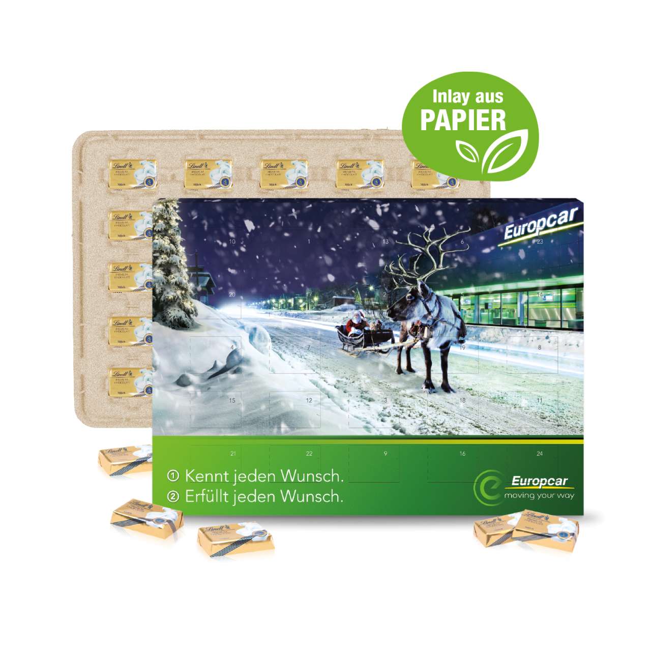 Wand-Adventskalender Lindt 