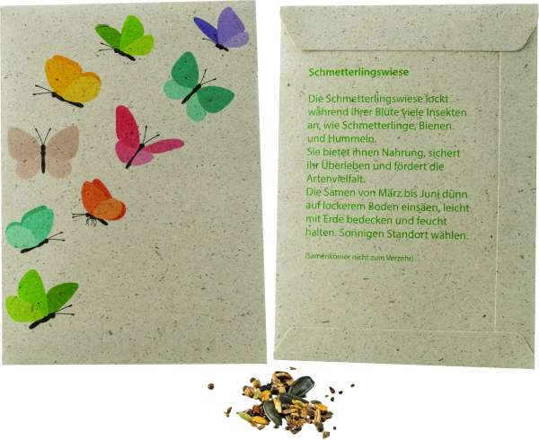 Samentütchen Graspapier 82 x 114 mm