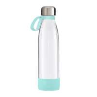 Flasche transparent, Ring mint, Hülle mint