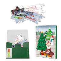 In weihnachtlicher Mappe (mit 2c-Logoeindruck)