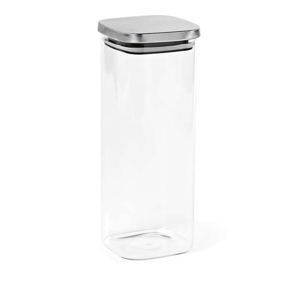 Delacroix 2100 Behälter aus Borosilikatglas, 2130ml. Deckel aus recy. Edelstahl