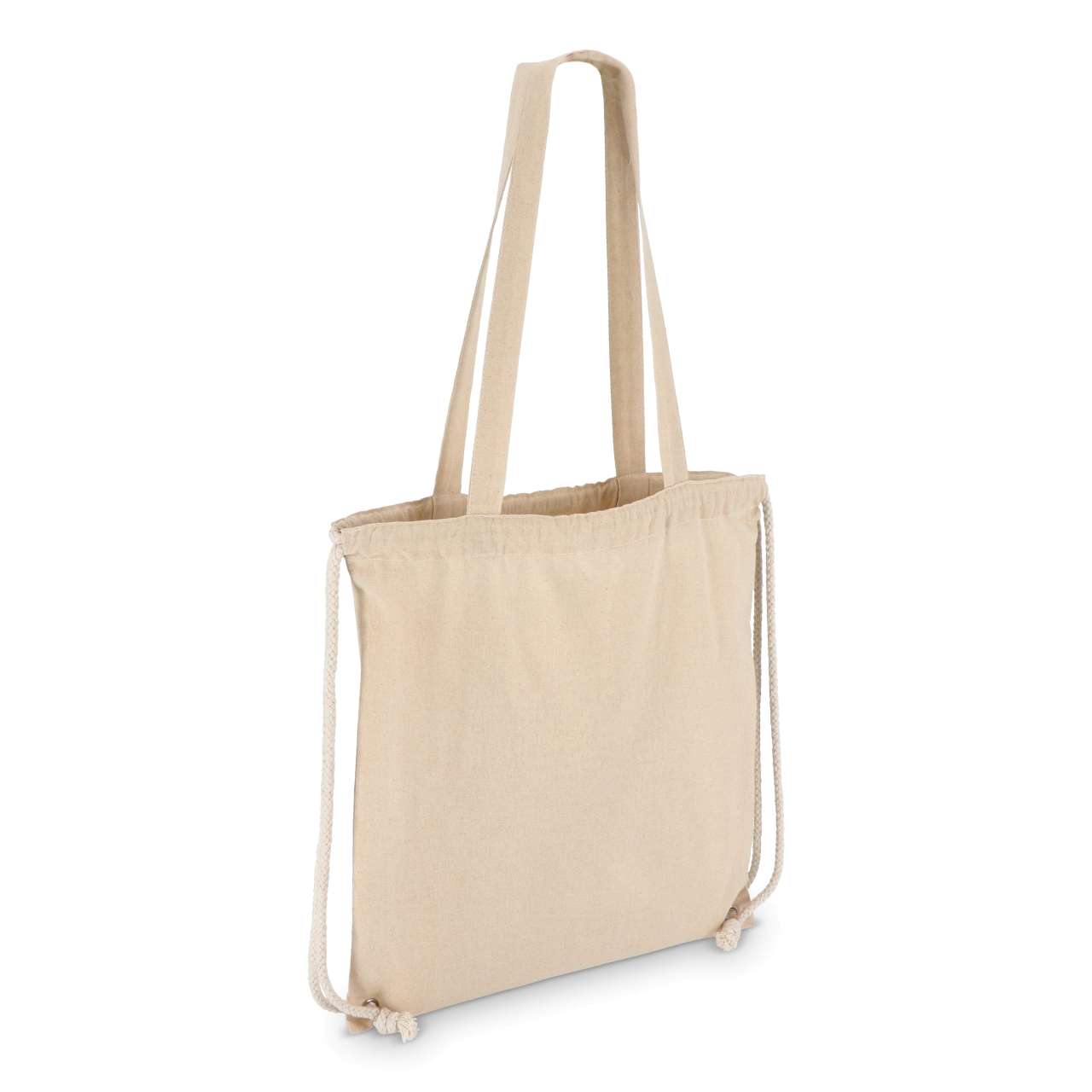 Baumwoll-Tragetasche mit Kordelzug OEKO-TEX® 38 x 42cm 140g / m²