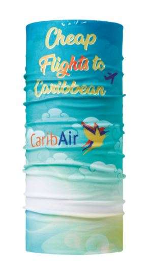 Multifunktions-Rundschal Lycra mit UPF50+ Sonnenschutz mit All-over-Bedruckung