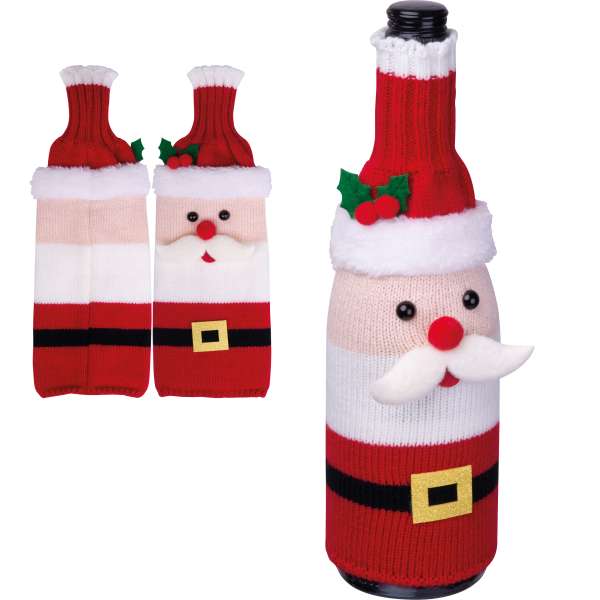 Xmas Weinflaschencover Antarctic