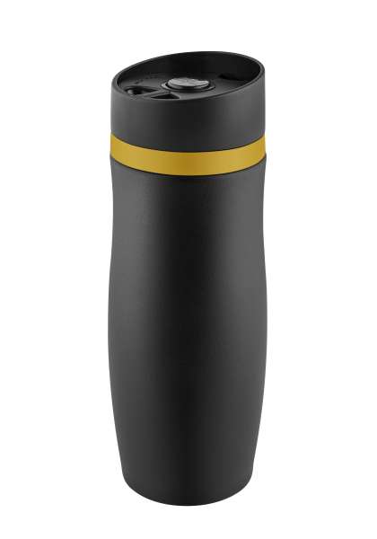 Metmaxx® Thermobecher "CremaExtensaNero" schwarz / Ring schwarz