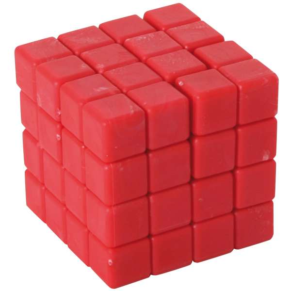 Abraxis rot, 3D-Würfelpuzzle