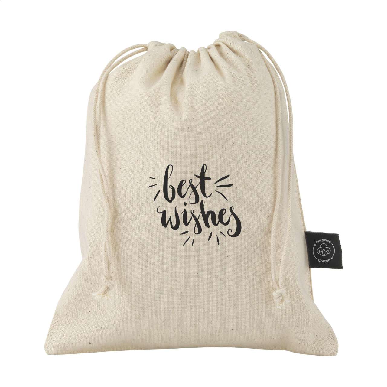 Gift Pouch Naturel GRS Recycled Cotton (150 g/m²) S