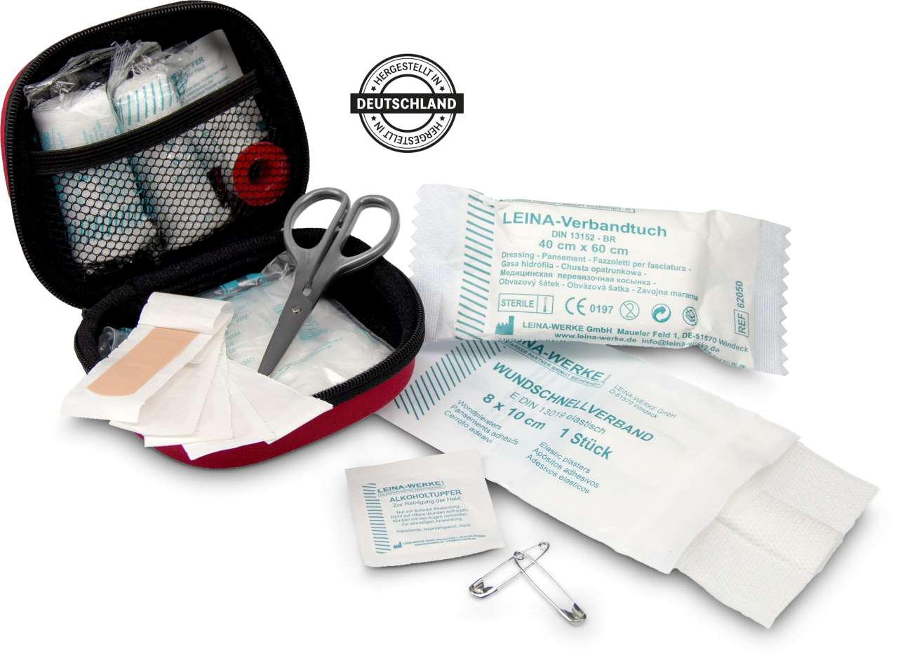 First Aid Kit - Erste Hilfe Set, 12-teilig, deutsche Markenware