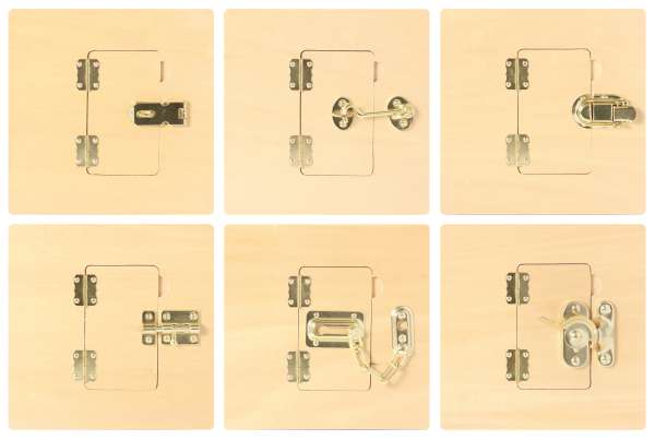 Verschlüsse-Bretter (6 Stück)