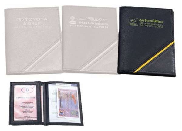 CreativDesign® Ausweistasche "CD" schwarz /