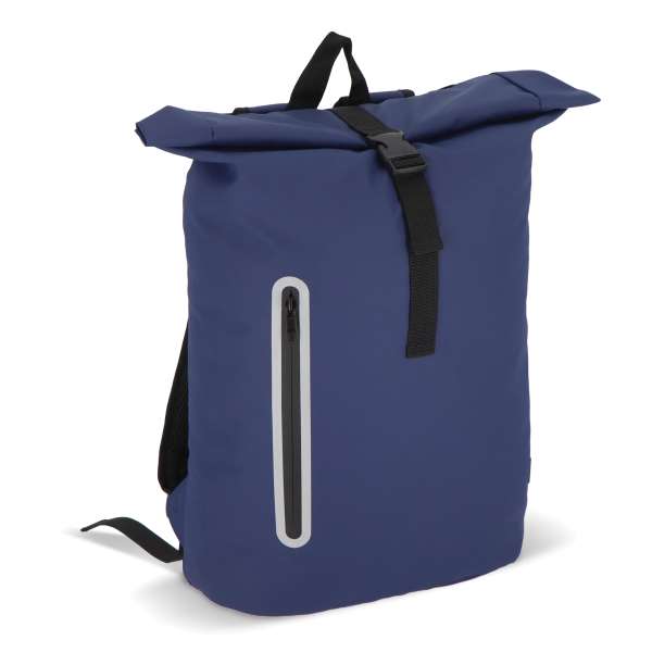 PU-beschichteter R-PET 600D Rolltop-Rucksack 20L