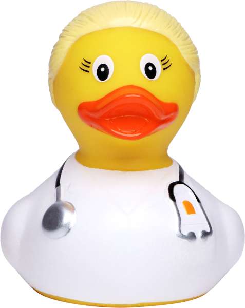 Quietsche-Ente Ärztin, blond