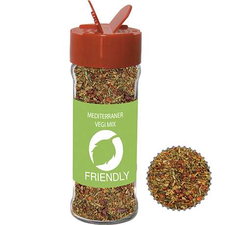 Gewürzmischung Mediterraner Veggie Mix, ca. 35g, Glas mit Streuaufsatz