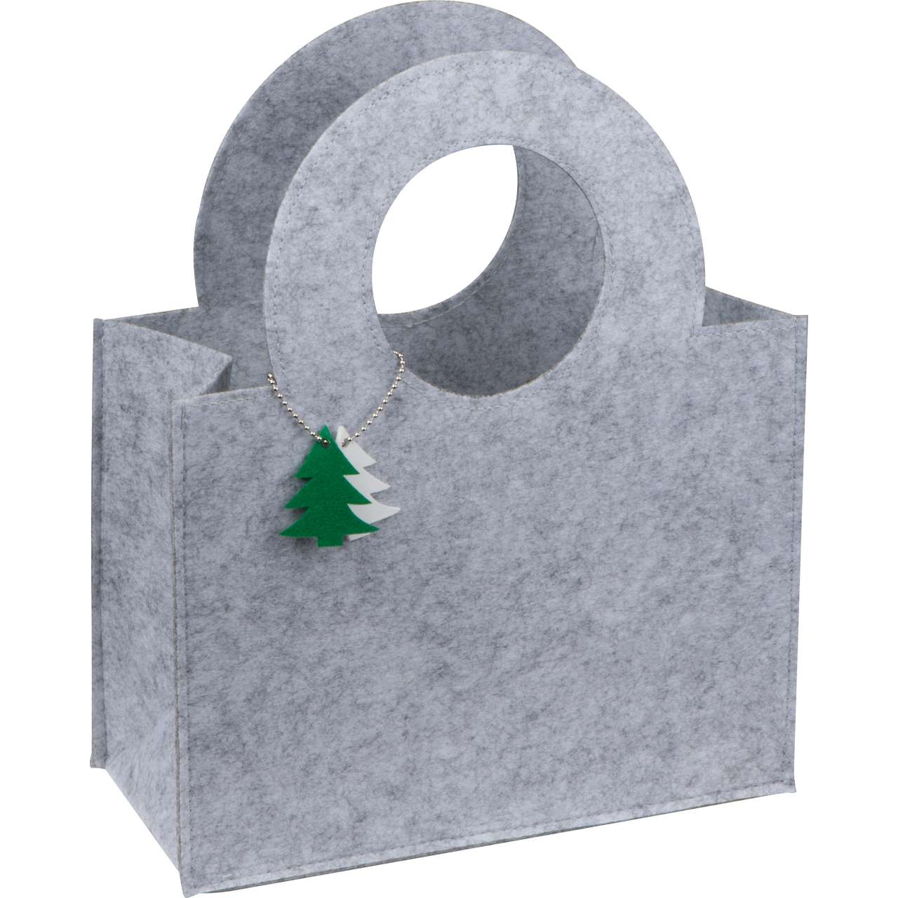 Tasche aus Filz mit Tannenbaumanhänger