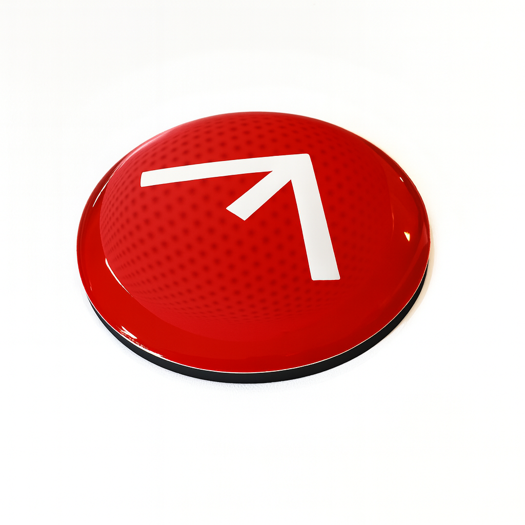 Kühlschrank-Magnet mit Doming, 50 mm rund