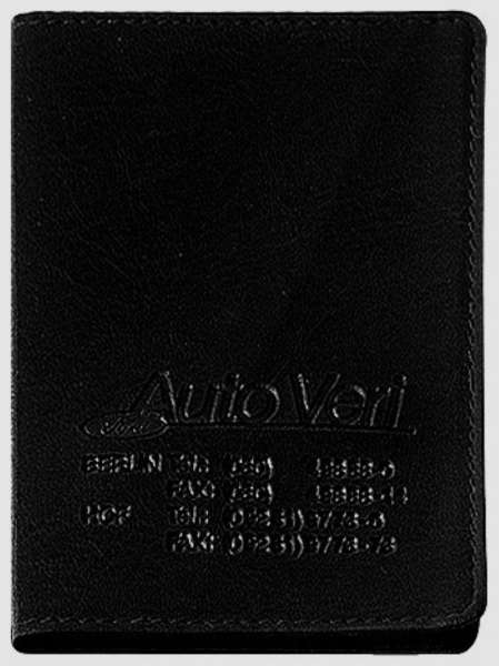 CreativDesign® Ausweistasche "LefastoffOffenkantig" schwarz