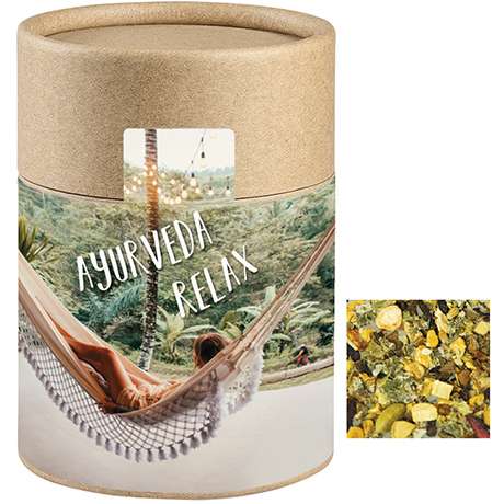 Ayurveda Relax-Tee, ca. 50g, Kraftpapierdose Midi