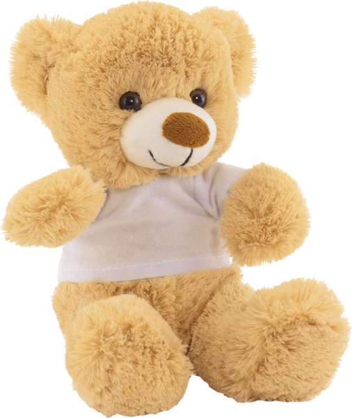 Plüsch-Bär ALEXANDER mit weißem T-Shirt (separat gepackt)