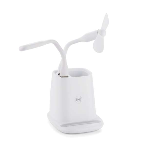 Schreibtischbehälter mit Induktionsladegerät BERGO