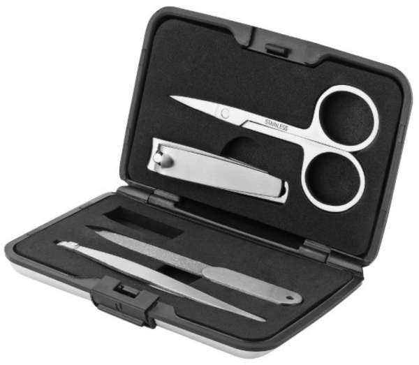 Thanxx® Nageletui "Travel&Manicure" silber