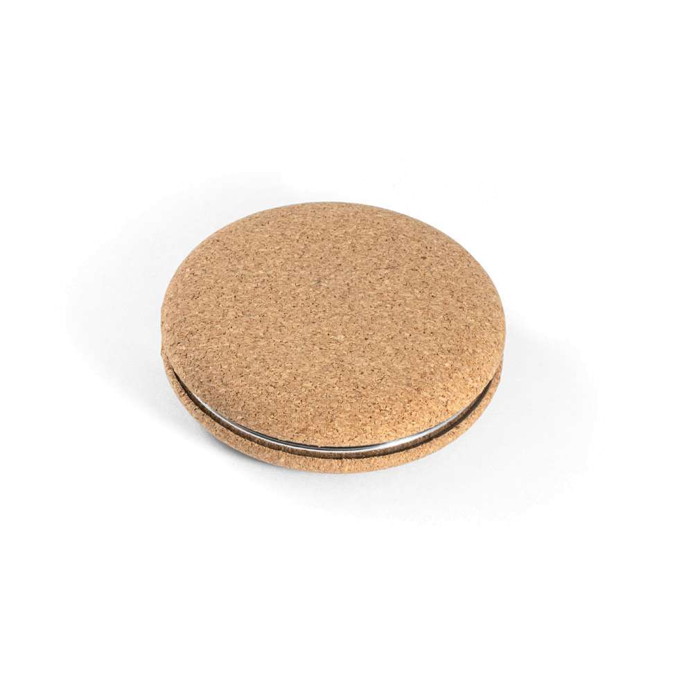 TILBURY Doppelter Taschenspiegel aus Kork