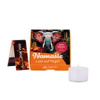 4 Teelichter und 1 Streichholzbriefchen, Standardmotiv