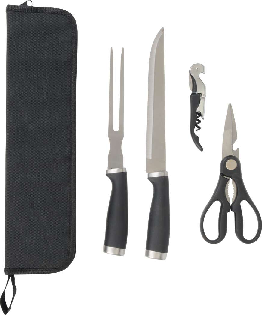 Edelstahl-Tranchierbesteck ROASTY, 4-teilig