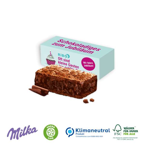 Milka Mini Schoko-Kuchen "Choco Brownie", Klimaneutral, FSC®