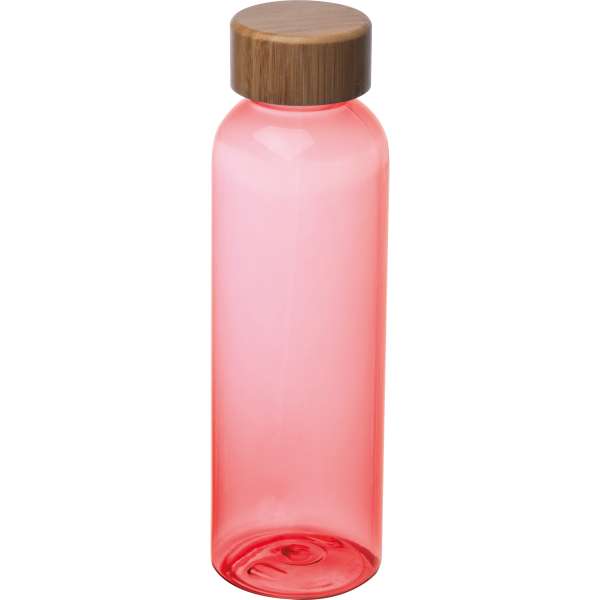 Trinkflasche aus PET mit Bambusdeckel, 500ml SAMBOR