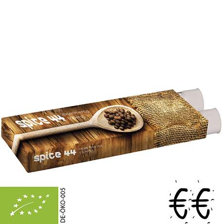 Verschiedene Gewürzmischungen Bio und nicht Bio (Kategorie 2), 10-14g, 2er Set Reagenzglas in Faltsc