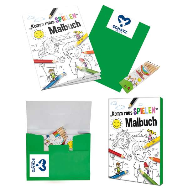 Malbuch / Mal-Set A6 - Komm-raus-spielen