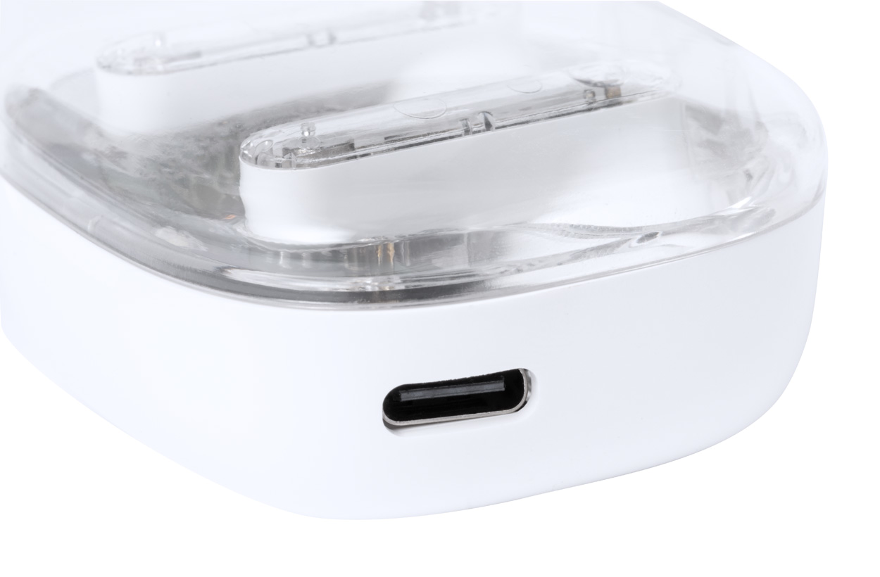 Transparente kabellose Kopfhörer Signal