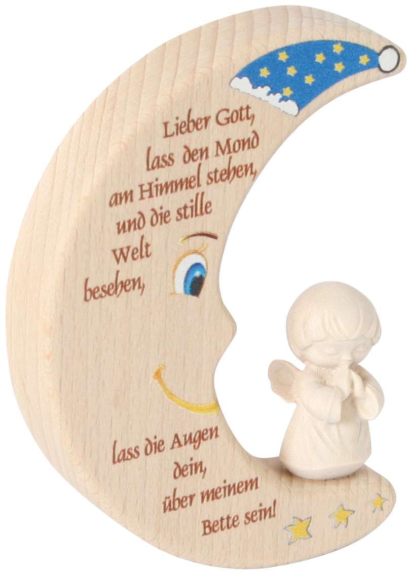 Mond mit Engel betend