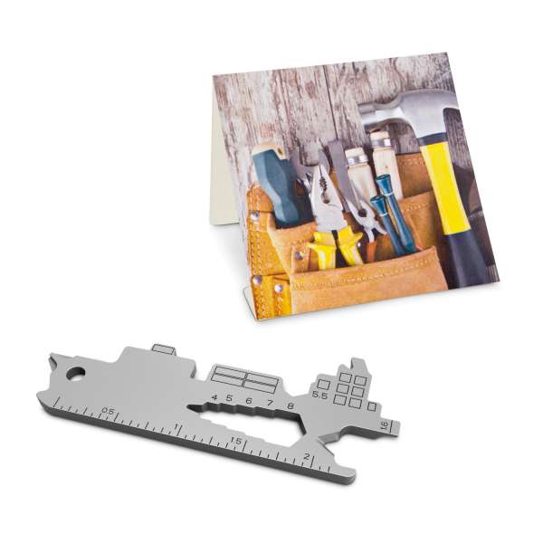 Geschenkartikel: ROMINOX® Key Tool Funktionen) im Motiv-Mäppchen Werkzeug