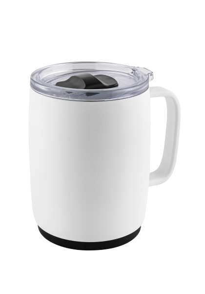Metmaxx® Thermobecher "Crema OfficeVibeThermo" schwarz mit Deckel