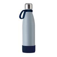 Flasche grau, Ring dunkelblau, Hülle dunkelblau