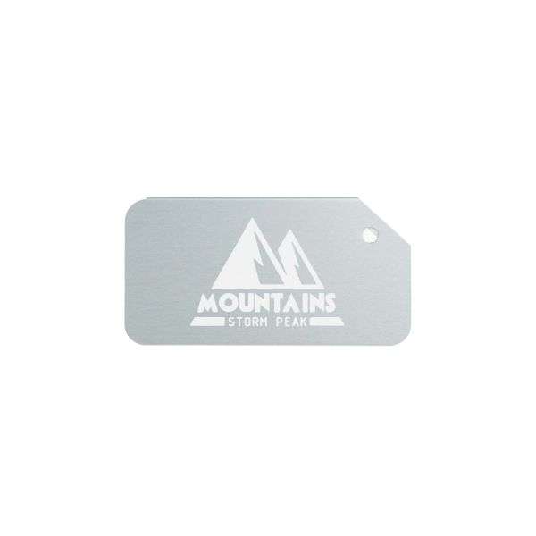 Aluminium Luggage Tag Schwarz