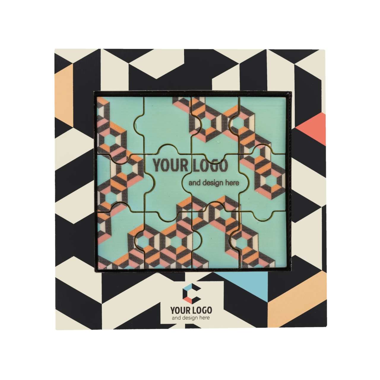 SCHOKOLADENPUZZLE MIT AUFDRUCK 12 STÜCK