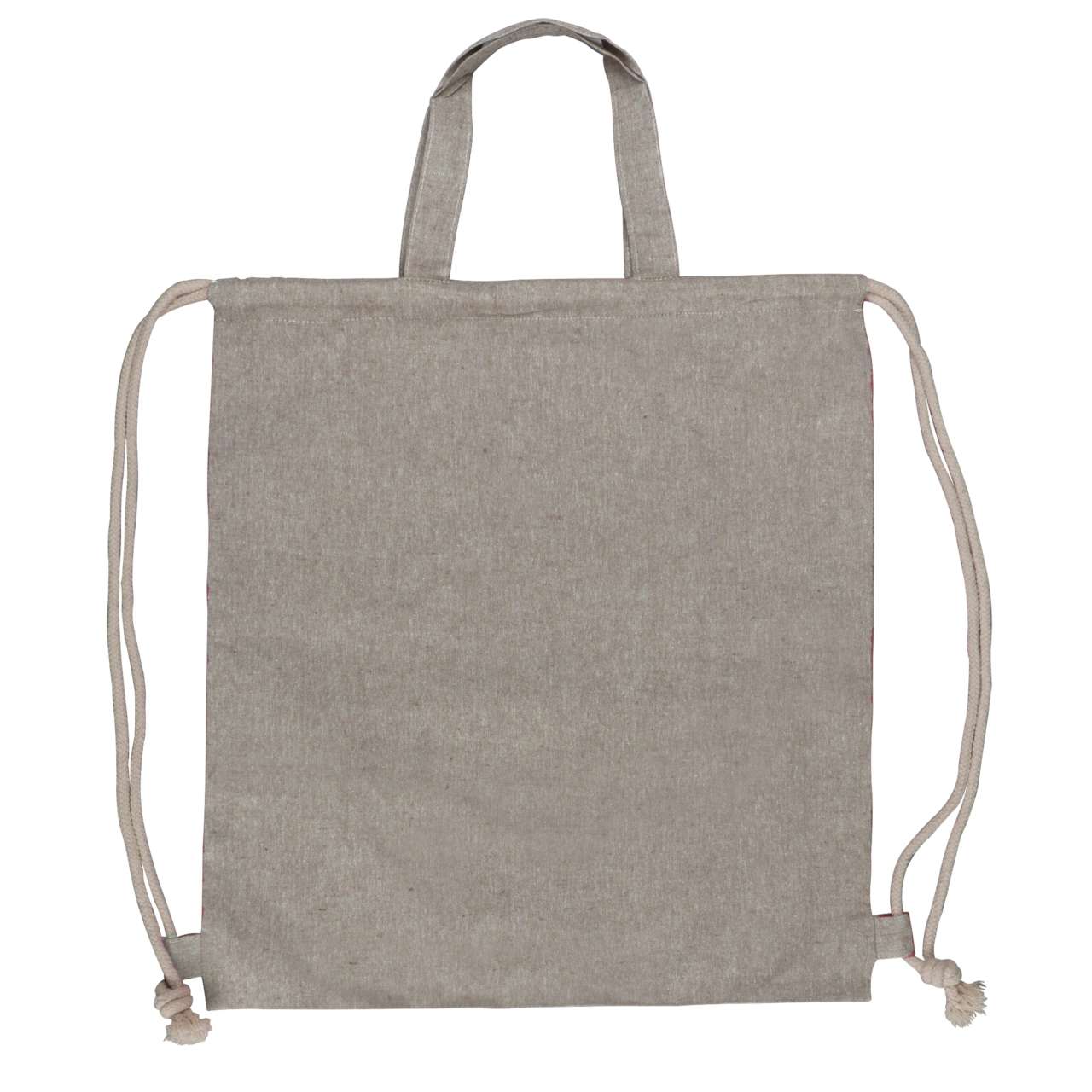 Tasche / Beutel mit Kordelzug aus recycelter Baumwolle 38 x 42cm