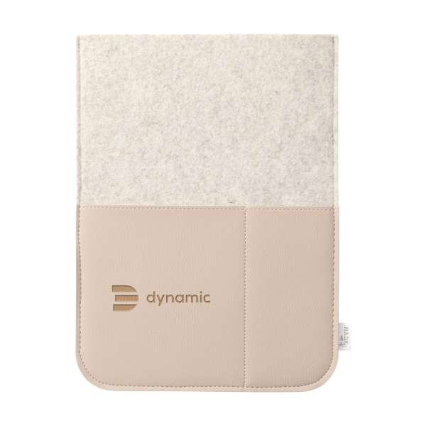 Recycled Felt & Apple Leather Laptop Sleeve 14"