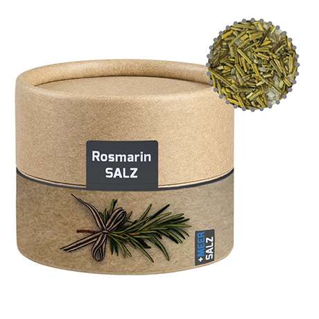 Gewürzmischung Rosmarin-Salz, ca. 52g, Kraftpapierdose Mini