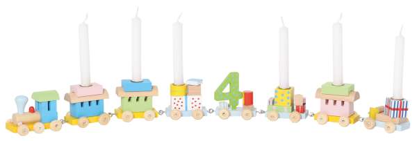 Geburtstagszug bunt mit 6 Zahlen