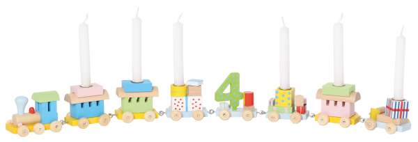 Geburtstagszug bunt mit 6 Zahlen