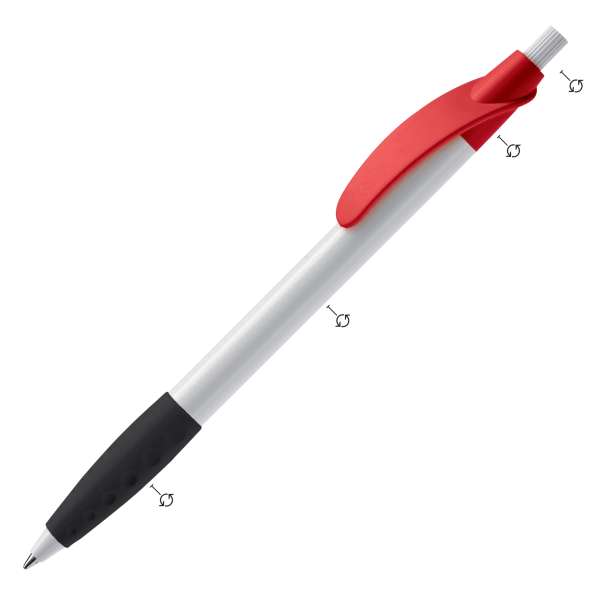 Kugelschreiber Cosmo Combi mit Gummigriff