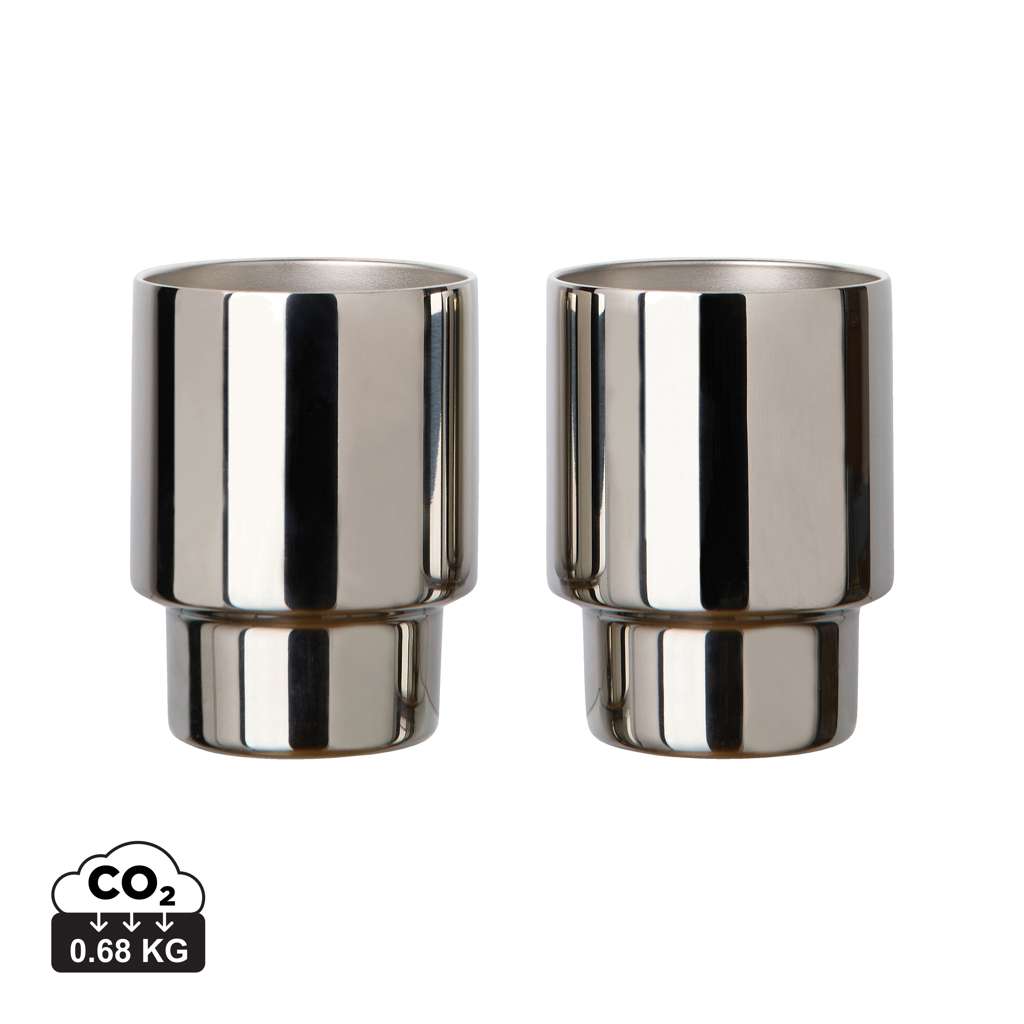 VINGA Nagano RCS recycelte Edelstahlbecher, 2er-Set