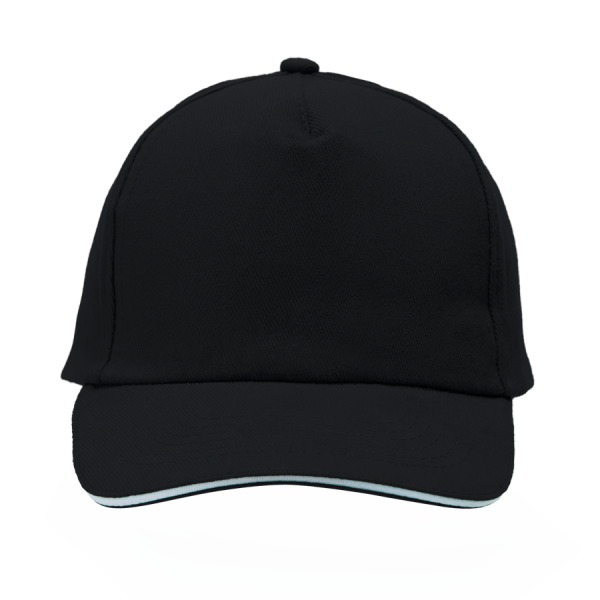 Cap 5 Panel mit Klettverschluss gebürstet