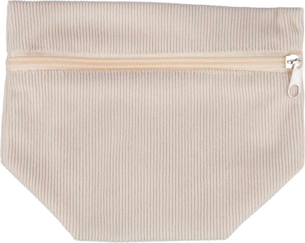 Kosmetiktasche aus Cord mit Reißverschluss Tia