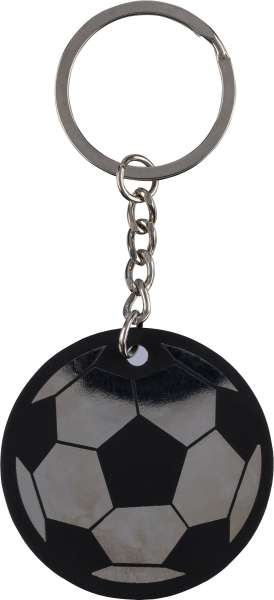 Schlüsselanhänger in Form eines Fußballs aus recyceltem Edelstahl von Ciro